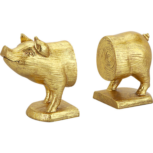 pig book ends